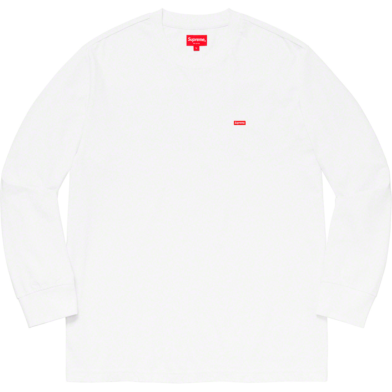 Box Logo L/S Tee White L Supreme