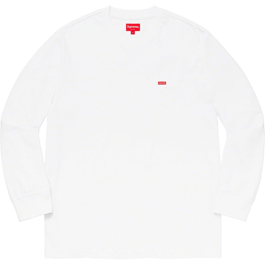 Details on Small Box L S Tee White from spring summer 2020 (Price is $58)