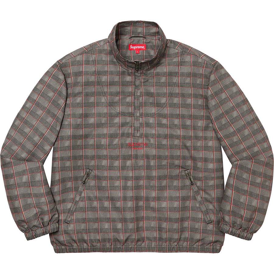 Details on Track Half Zip Pullover Tan Glen Plaid from spring summer
                                                    2020 (Price is $138)
