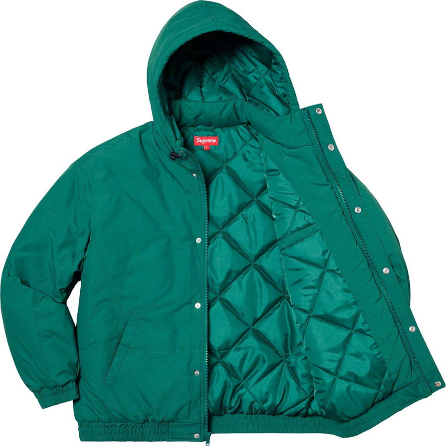 Details on Supreme Team Puffy Jacket Teal from spring summer
                                                    2020 (Price is $248)