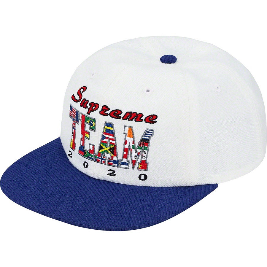 Details on Supreme Team 6-Panel White from spring summer
                                                    2020 (Price is $48)