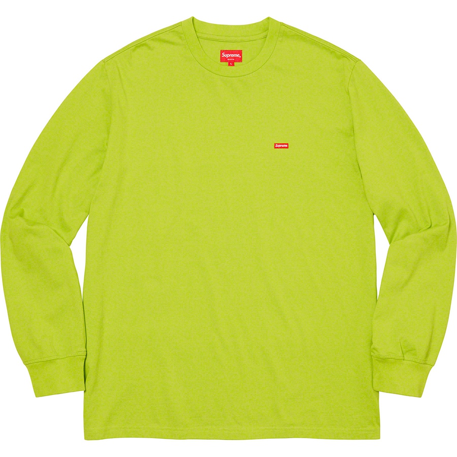 Details on Small Box L S Tee Dark Lime from spring summer 2020 (Price is $58)