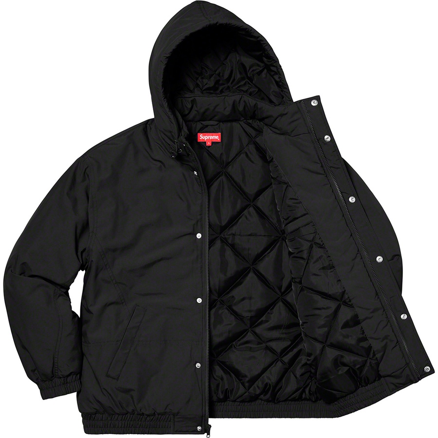 Details on Supreme Team Puffy Jacket Black from spring summer 2020 (Price is $248)