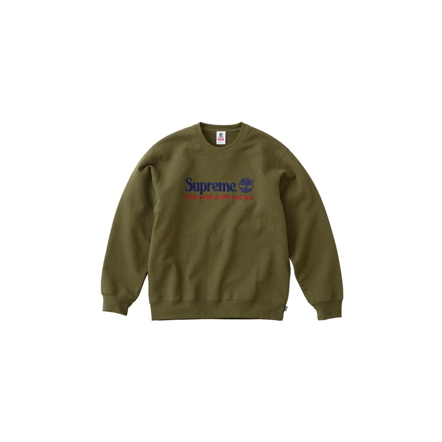 Details on Supreme Timberland Crewneck  from spring summer
                                                    2020 (Price is $148)