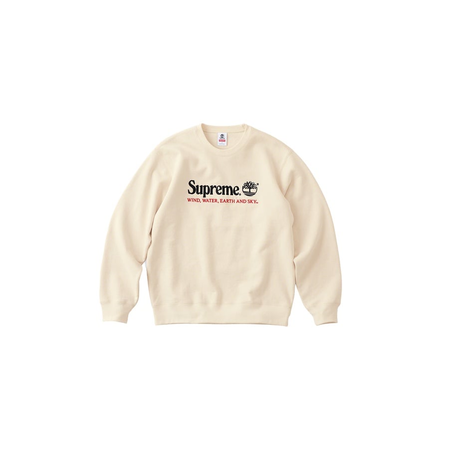 Details on Supreme Timberland Crewneck  from spring summer
                                                    2020 (Price is $148)