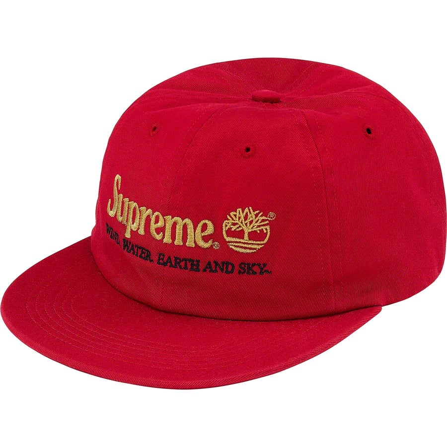 Details on Supreme Timberland 6-Panel Red from spring summer
                                                    2020 (Price is $48)