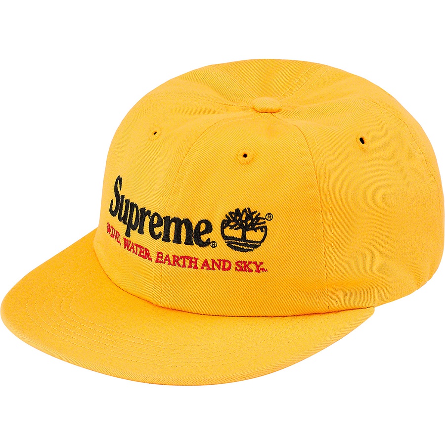 Details on Supreme Timberland 6-Panel Yellow from spring summer
                                                    2020 (Price is $48)