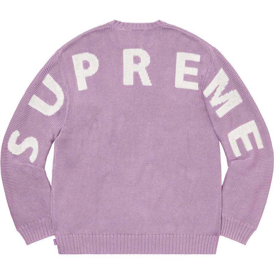 Supreme Back Logo Sweater (SS20) - Lilac - $158