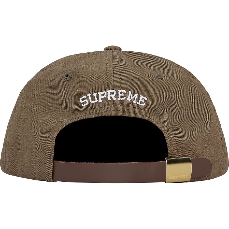 Details on Supreme Timberland 6-Panel Olive from spring summer
                                                    2020 (Price is $48)