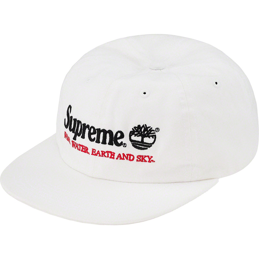 Details on Supreme Timberland 6-Panel White from spring summer
                                                    2020 (Price is $48)