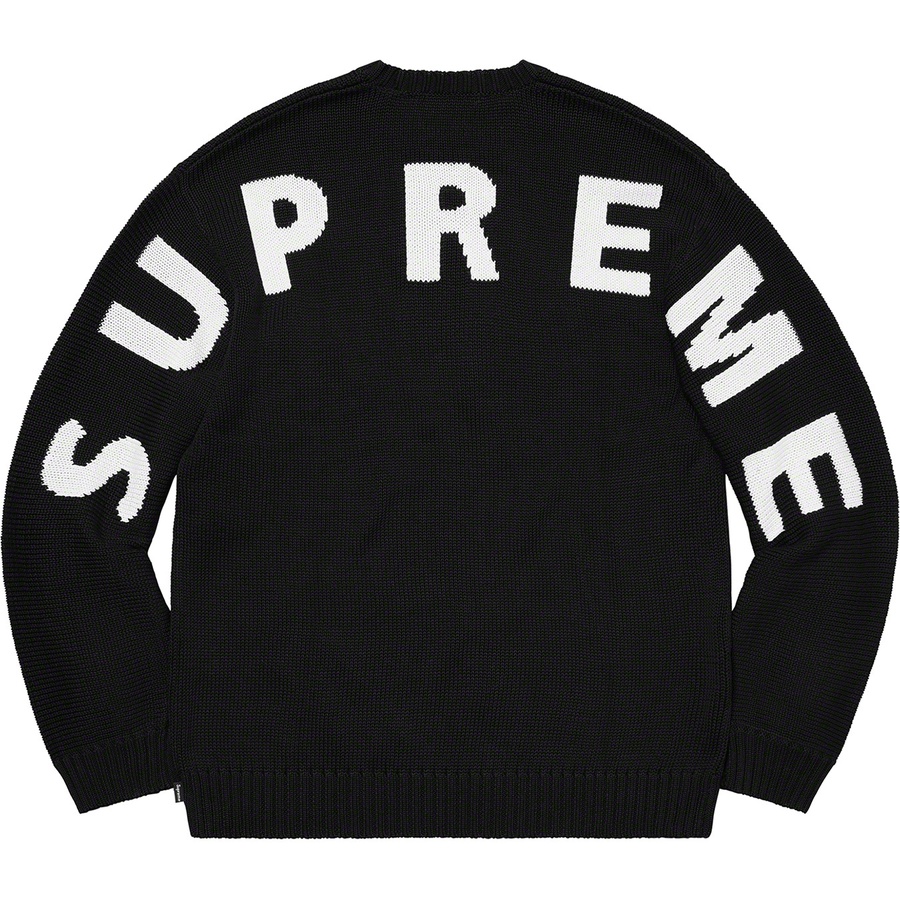 Supreme Back Logo Sweater (SS20) - Black - $158