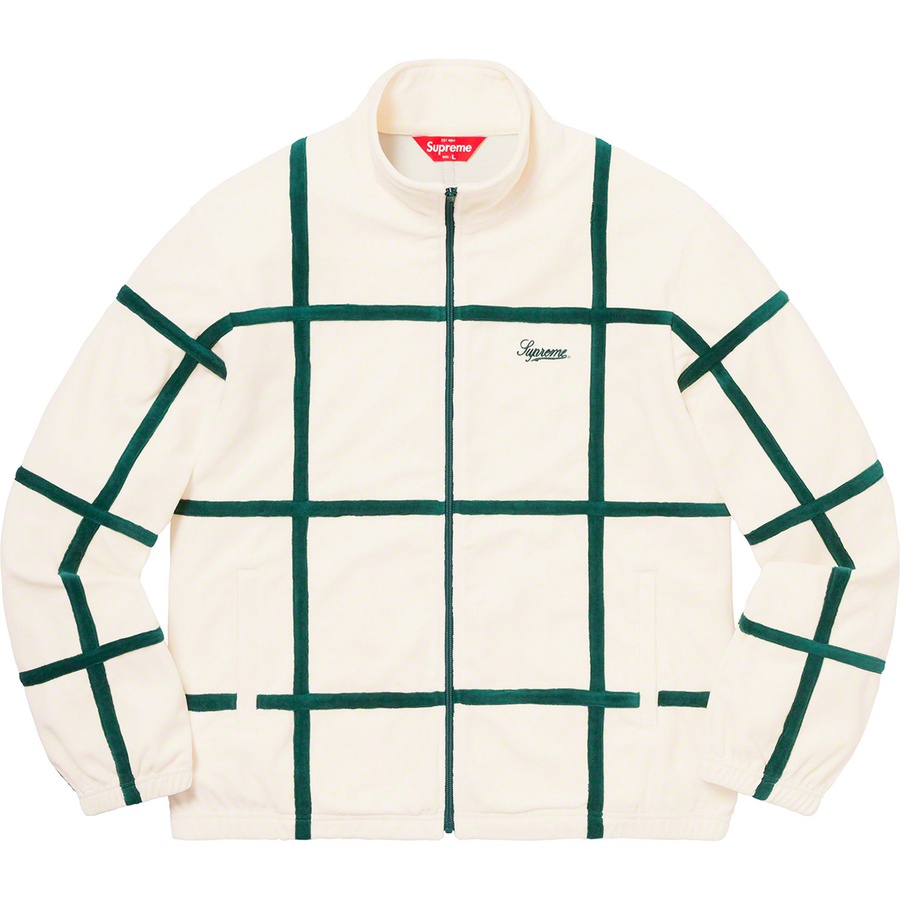 Details on Grid Taping Velour Jacket Off-White from spring summer
                                                    2020 (Price is $148)