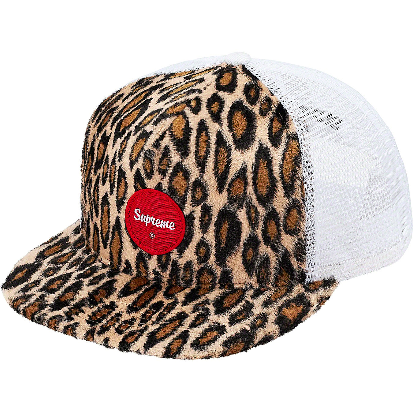 Supreme Leopard Mesh Back 5-Panel Blackキャップ