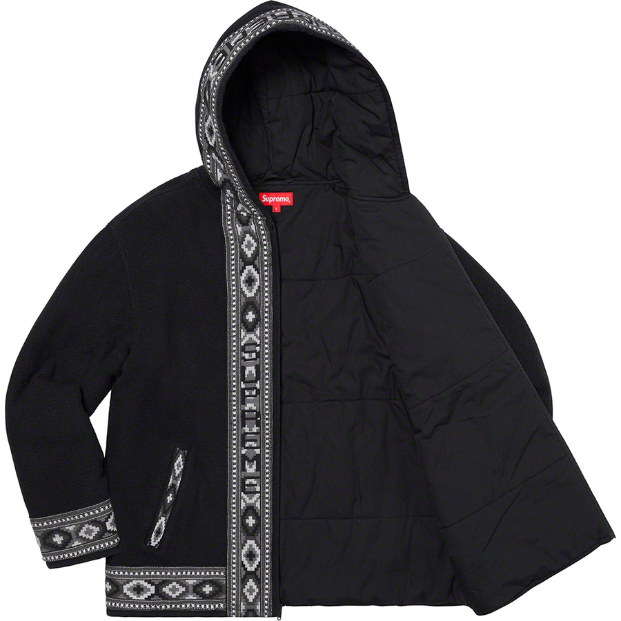 Supreme Woven Hooded Jacket (SS20) - Black - $178