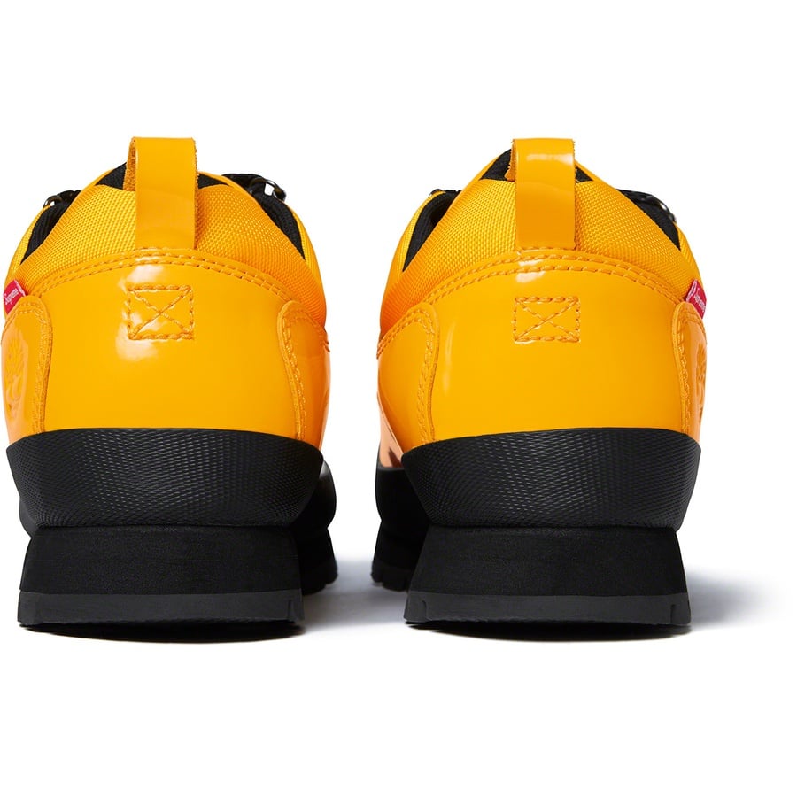 Details on Supreme Timberland Patent Leather Euro Hiker Low Yellow from spring summer
                                                    2020 (Price is $168)