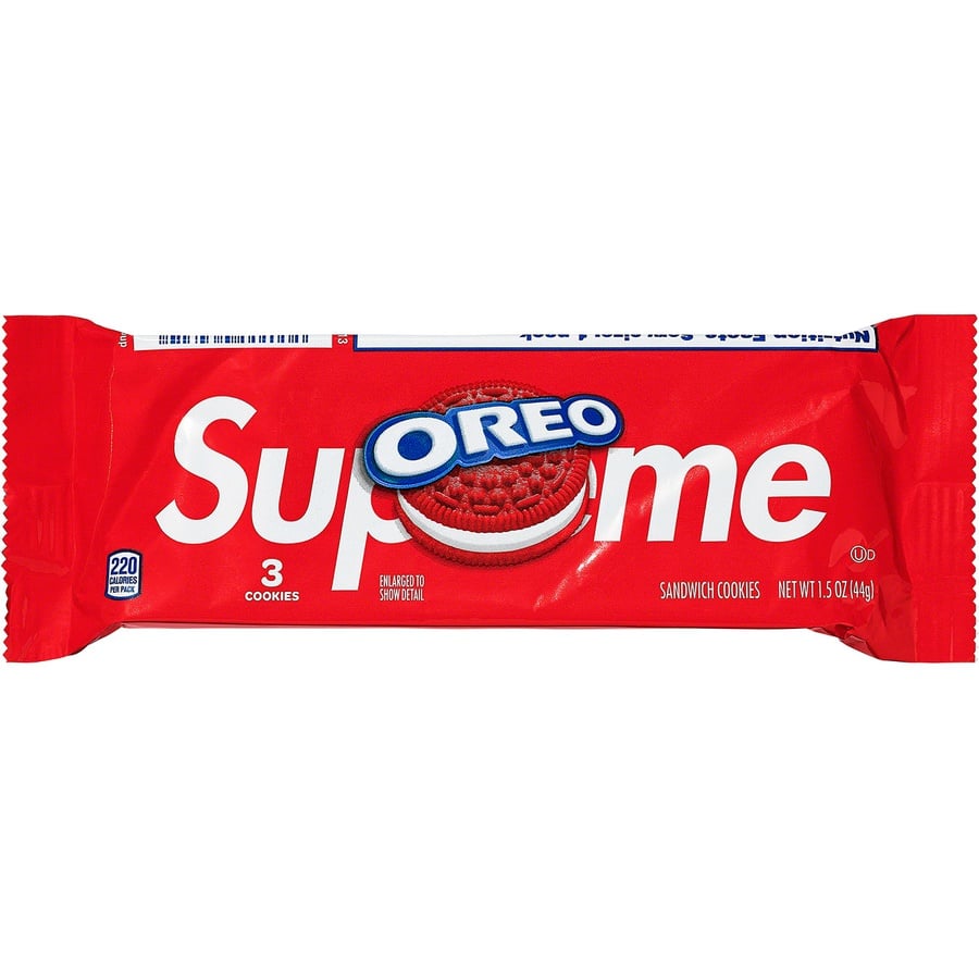 Details on Supreme OREO Cookies (Pack of 3) Red from spring summer
                                                    2020 (Price is $3)