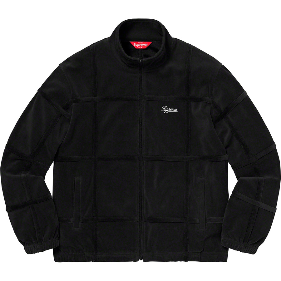 Details on Grid Taping Velour Jacket Black from spring summer
                                                    2020 (Price is $148)