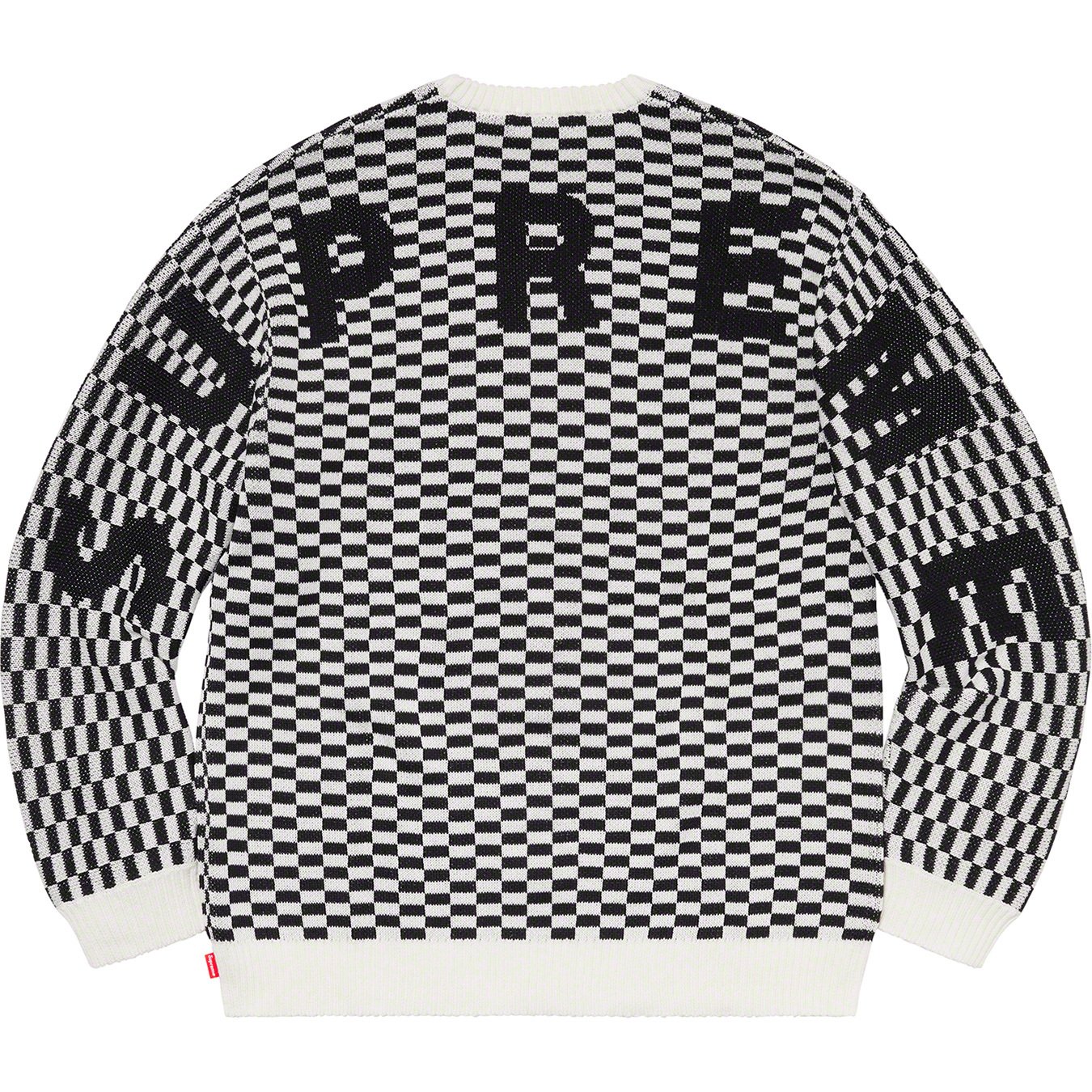 Supreme Back Logo Sweater Black Large