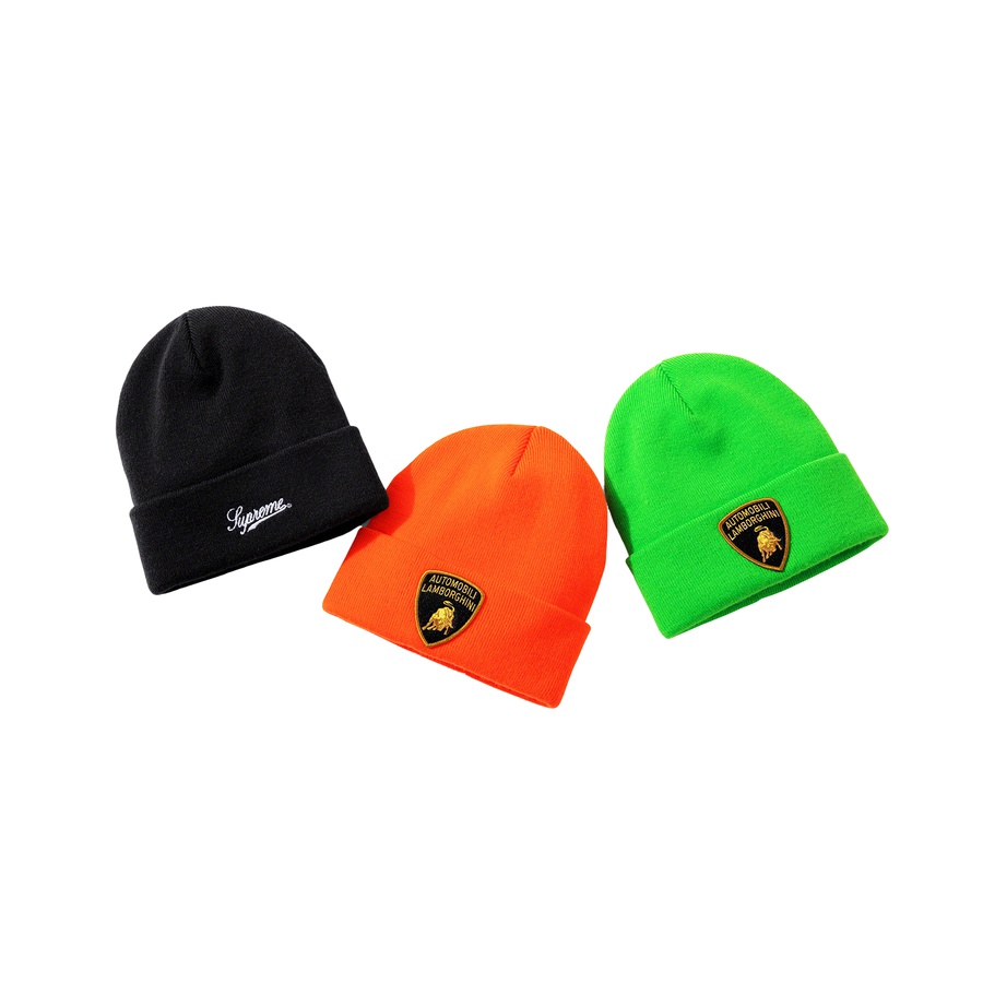 Details on Supreme Automobili Lamborghini Beanie from spring summer 2020 (Price is $32)