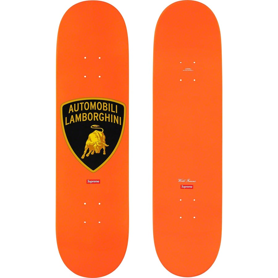 Details on Supreme Automobili Lamborghini Skateboard Orange - 8.25" x 32" from spring summer
                                                    2020 (Price is $60)