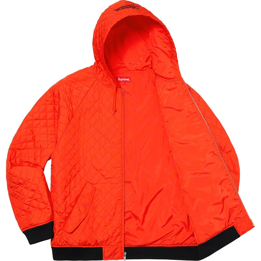 Details on Supreme Automobili Lamborghini Hooded Work Jacket Orange from spring summer
                                                    2020 (Price is $248)