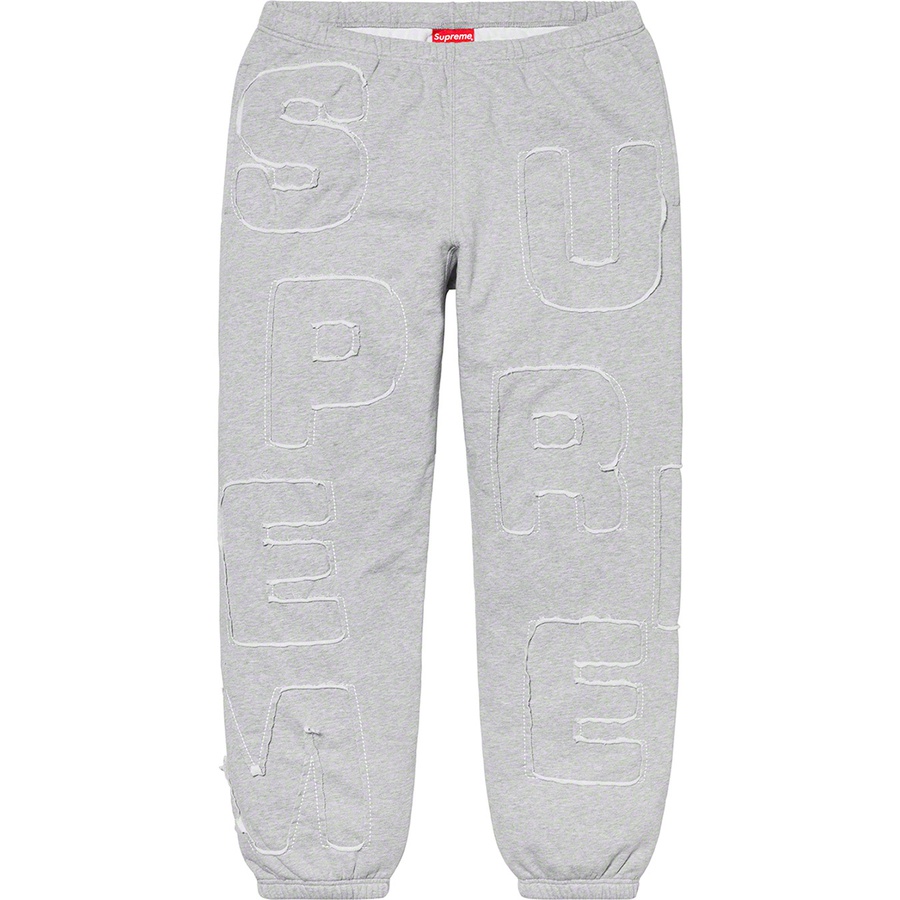 Details on Cutout Letters Sweatpant Heather Grey from spring summer
                                                    2020 (Price is $168)