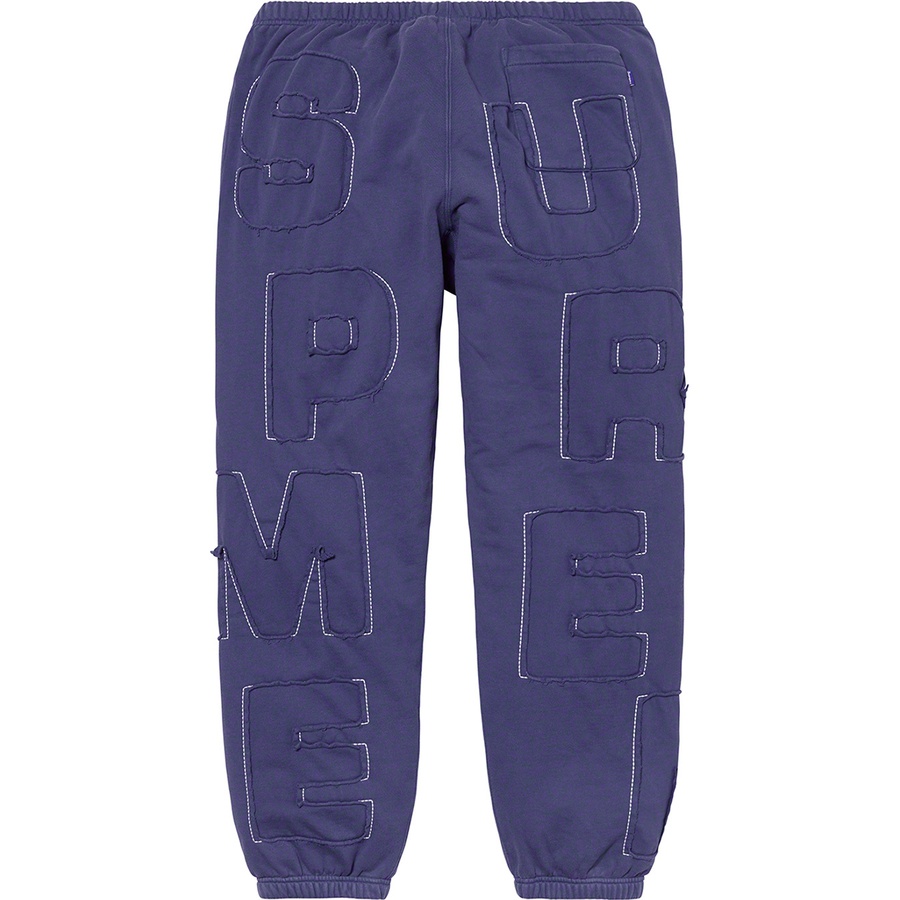 Details on Cutout Letters Sweatpant Washed Navy from spring summer
                                                    2020 (Price is $168)