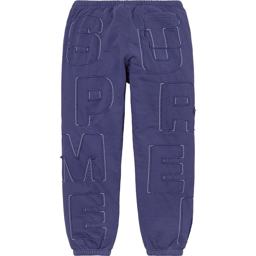 Details on Cutout Letters Sweatpant Washed Navy from spring summer
                                                    2020 (Price is $168)