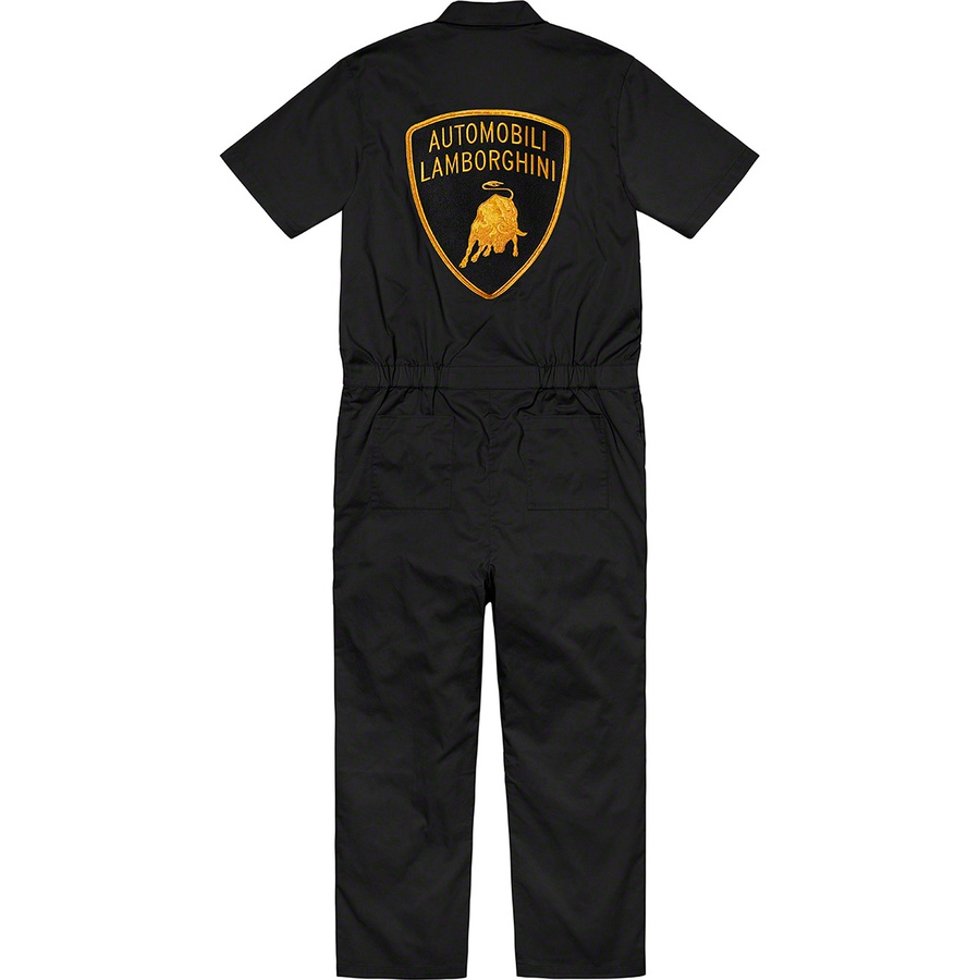 Details on Supreme Automobili Lamborghini Coverall Black from spring summer
                                                    2020 (Price is $228)