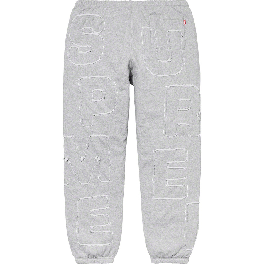 Details on Cutout Letters Sweatpant Heather Grey from spring summer
                                                    2020 (Price is $168)