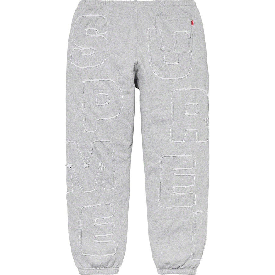 Details on Cutout Letters Sweatpant Heather Grey from spring summer
                                                    2020 (Price is $168)