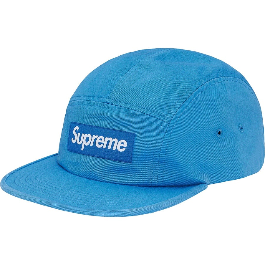 Details on Washed Chino Twill Camp Cap Blue from spring summer
                                                    2020 (Price is $54)