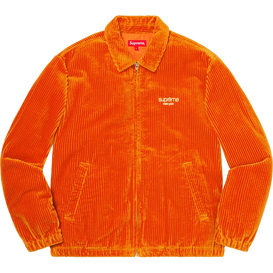 Details on Wide Wale Corduroy Harrington Jacket Orange from spring summer
                                                    2020 (Price is $188)