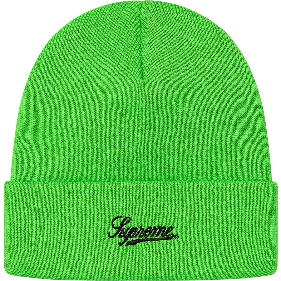 Details on Supreme Automobili Lamborghini Beanie Lime from spring summer 2020 (Price is $32)