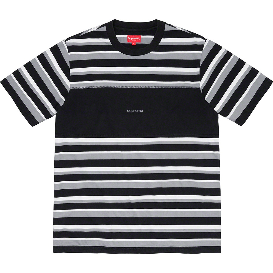 Details on Blocked Stripe S S Top Black from spring summer
                                                    2020 (Price is $78)