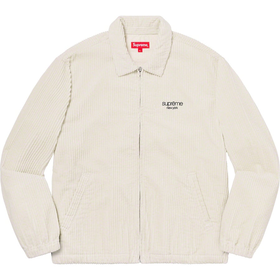 Details on Wide Wale Corduroy Harrington Jacket Natural from spring summer
                                                    2020 (Price is $188)
