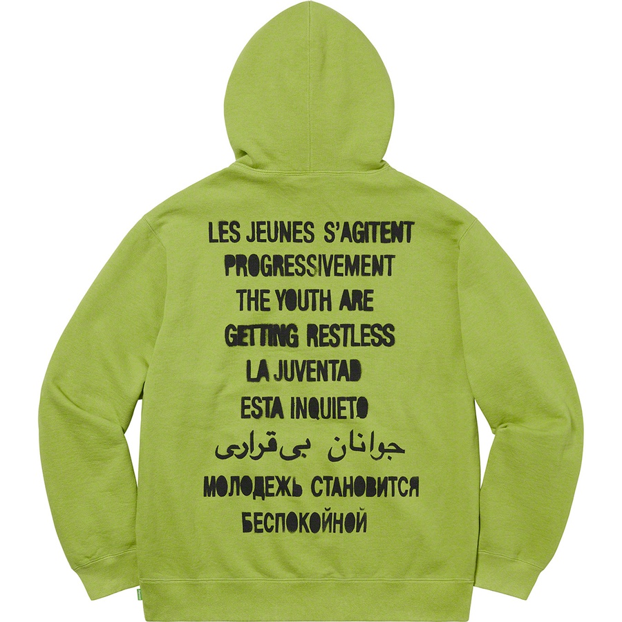 Details on Restless Youth Hooded Sweatshirt Lime from spring summer
                                                    2020 (Price is $158)