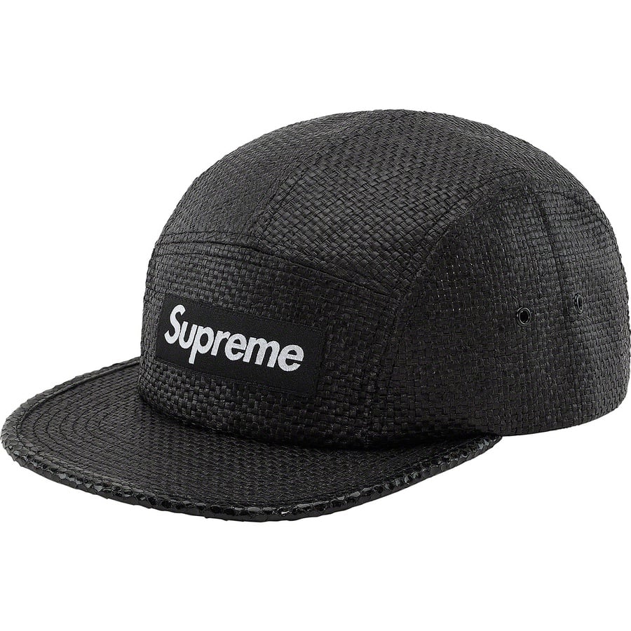 Details on Raffia Camp Cap Black from spring summer
                                                    2020 (Price is $48)