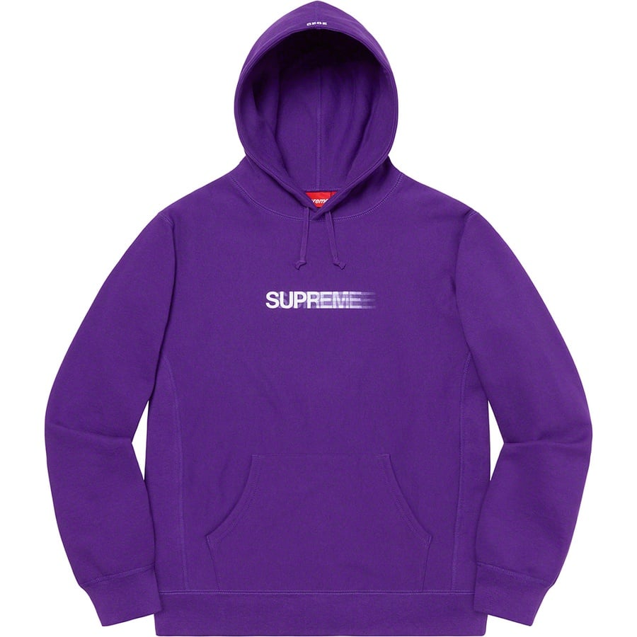 Details on Motion Logo Hooded Sweatshirt Purple from spring summer
                                                    2020 (Price is $158)