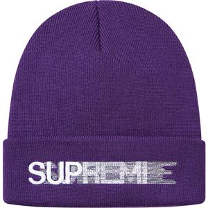 supreme motion logo beanie black