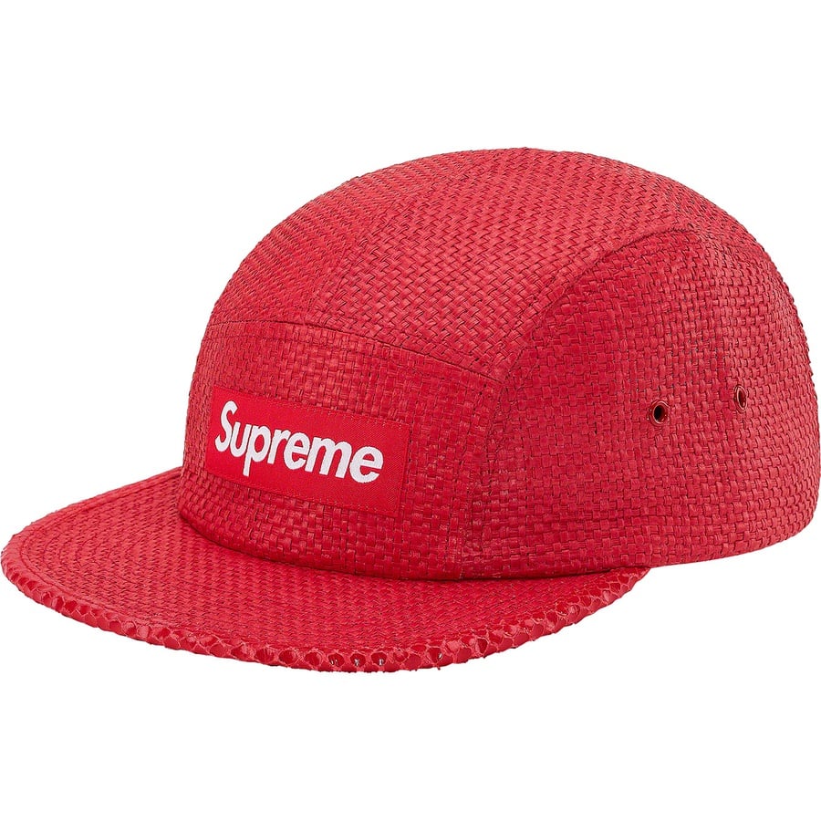 Details on Raffia Camp Cap Red from spring summer
                                                    2020 (Price is $48)