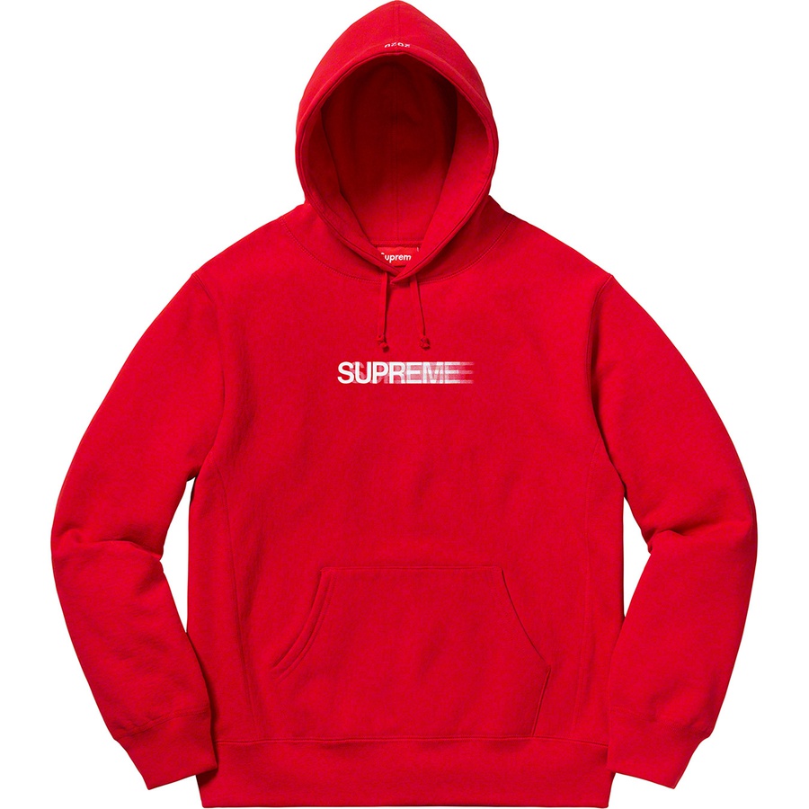 Details on Motion Logo Hooded Sweatshirt Red from spring summer 2020 (Price is $158)