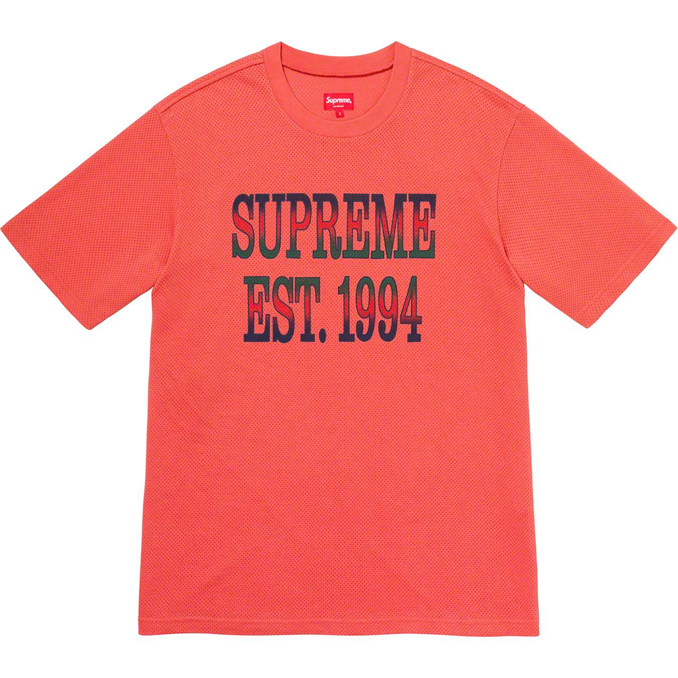 Supreme Cotton Mesh Gradient Logo S/STop