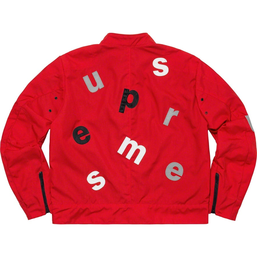 Details on Supreme Vanson Leathers Letters Cordura Jacket Red from spring summer
                                                    2020 (Price is $998)