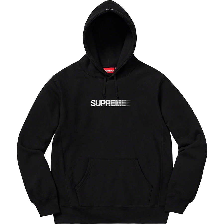 Motion Logo Hooded Sweatshirt Black