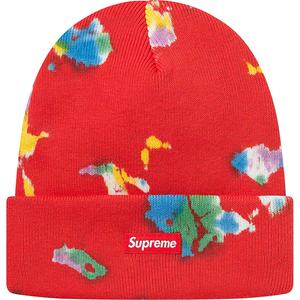 supreme beanie tie dye