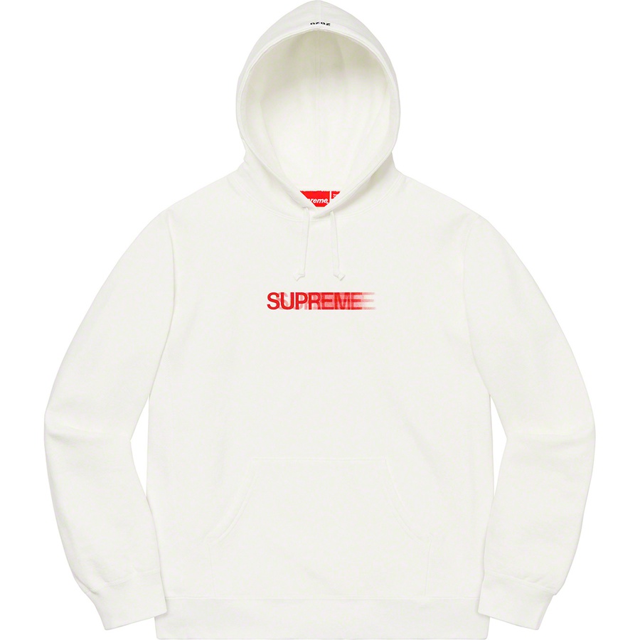 Details on Motion Logo Hooded Sweatshirt White from spring summer
                                                    2020 (Price is $158)