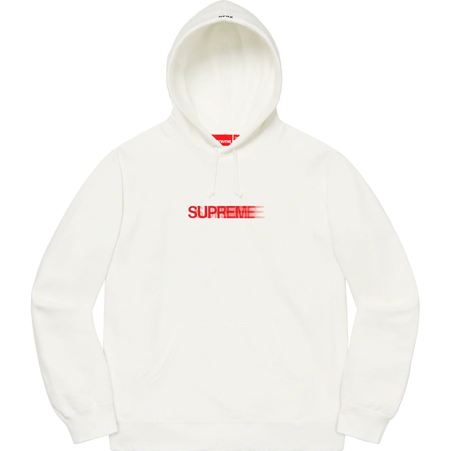 Motion Logo Hooded Sweatshirt White