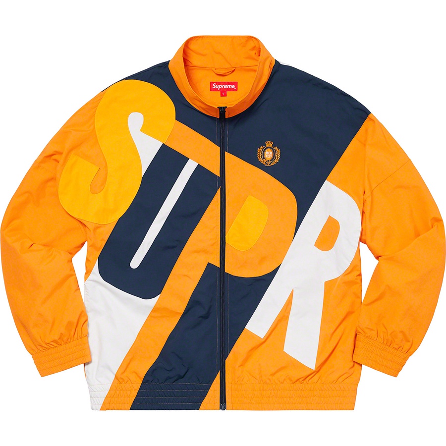 Details on Big Letter Track Jacket Dark Orange from spring summer
                                                    2020 (Price is $188)