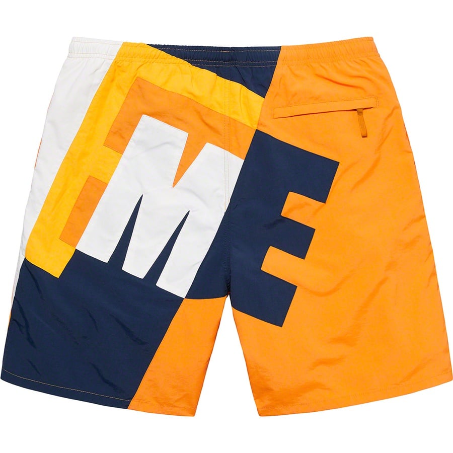 Details on Big Letter Water Short Dark Orange from spring summer
                                                    2020 (Price is $128)